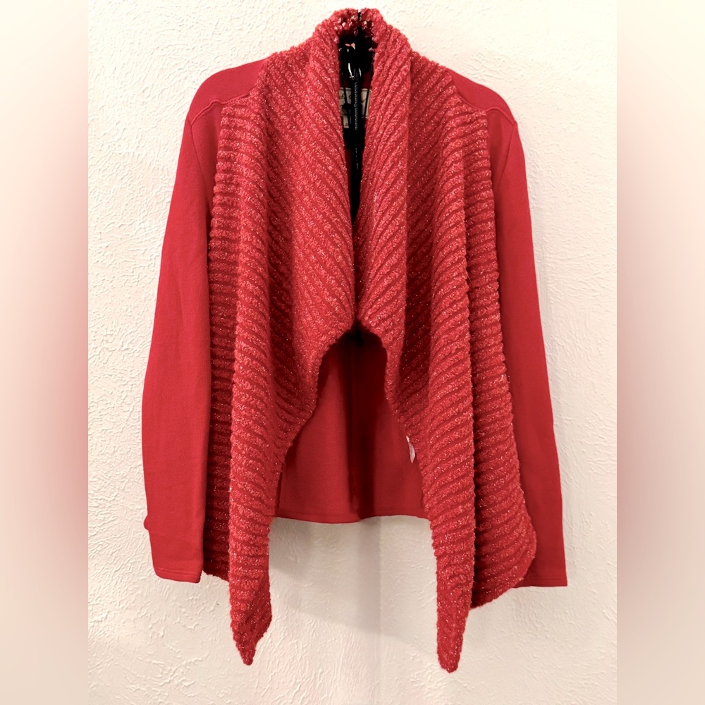 Lucky Brand Red Draped Women's Sweater